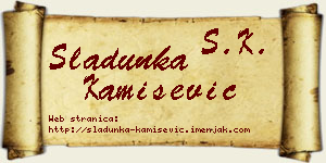 Sladunka Kamišević vizit kartica